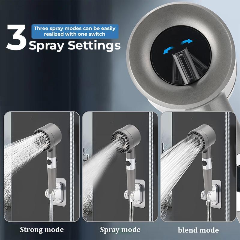 Filtered Shower Head with 3 Spray Modes & Relaxing Water Boost,