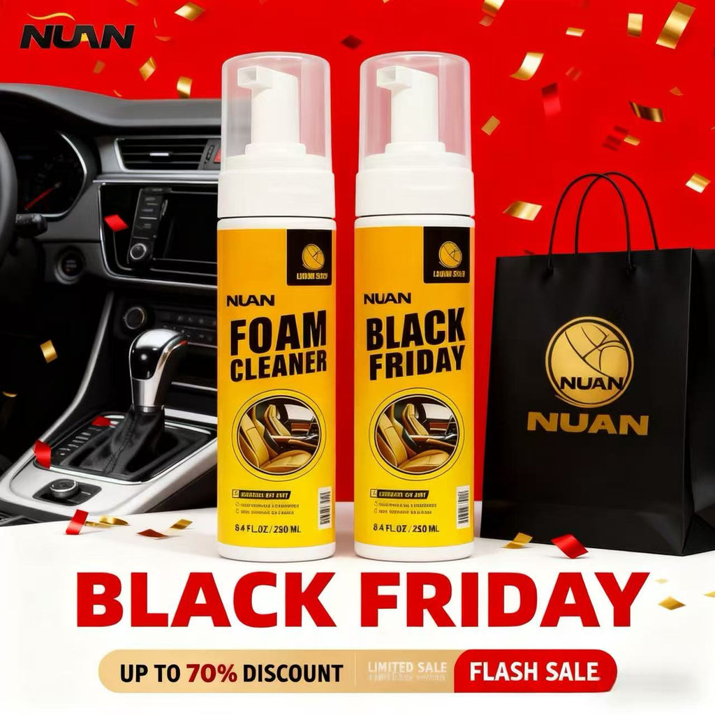 NUAN Car Leather Cleaner - Foam Formula-pm（50% off at checkout！）