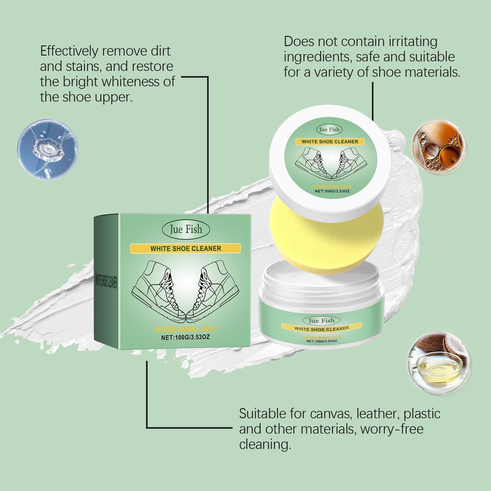 Leather & Sneaker Cleaning Paste – Effortless White Shoe Cleaner!