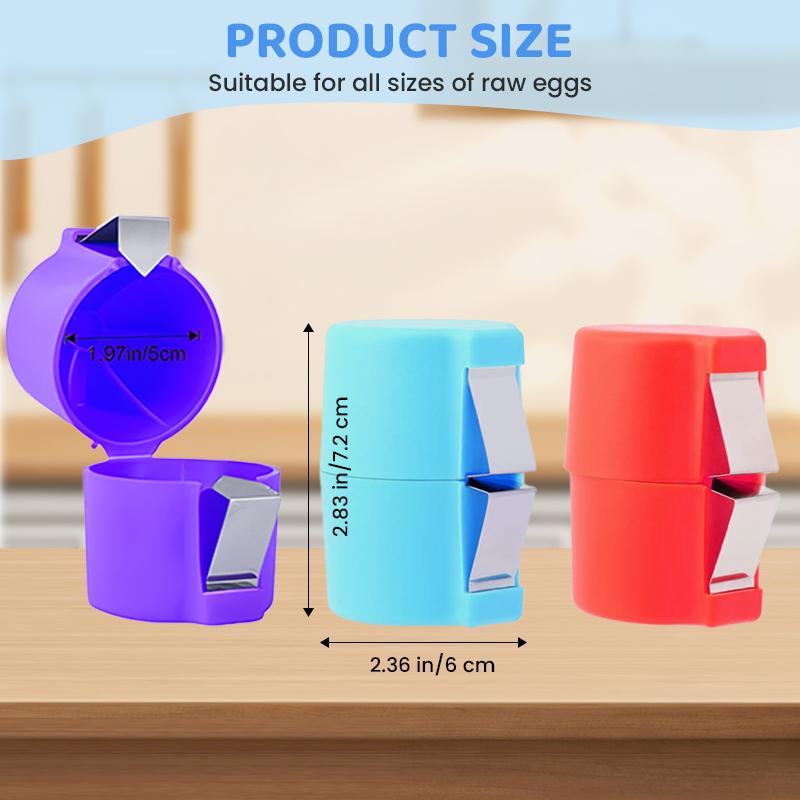 Christmas Great Kitchen Item! Stainless Steel Egg Cracker Tool, Effortless Shelling, Intact Egg White No Damage!