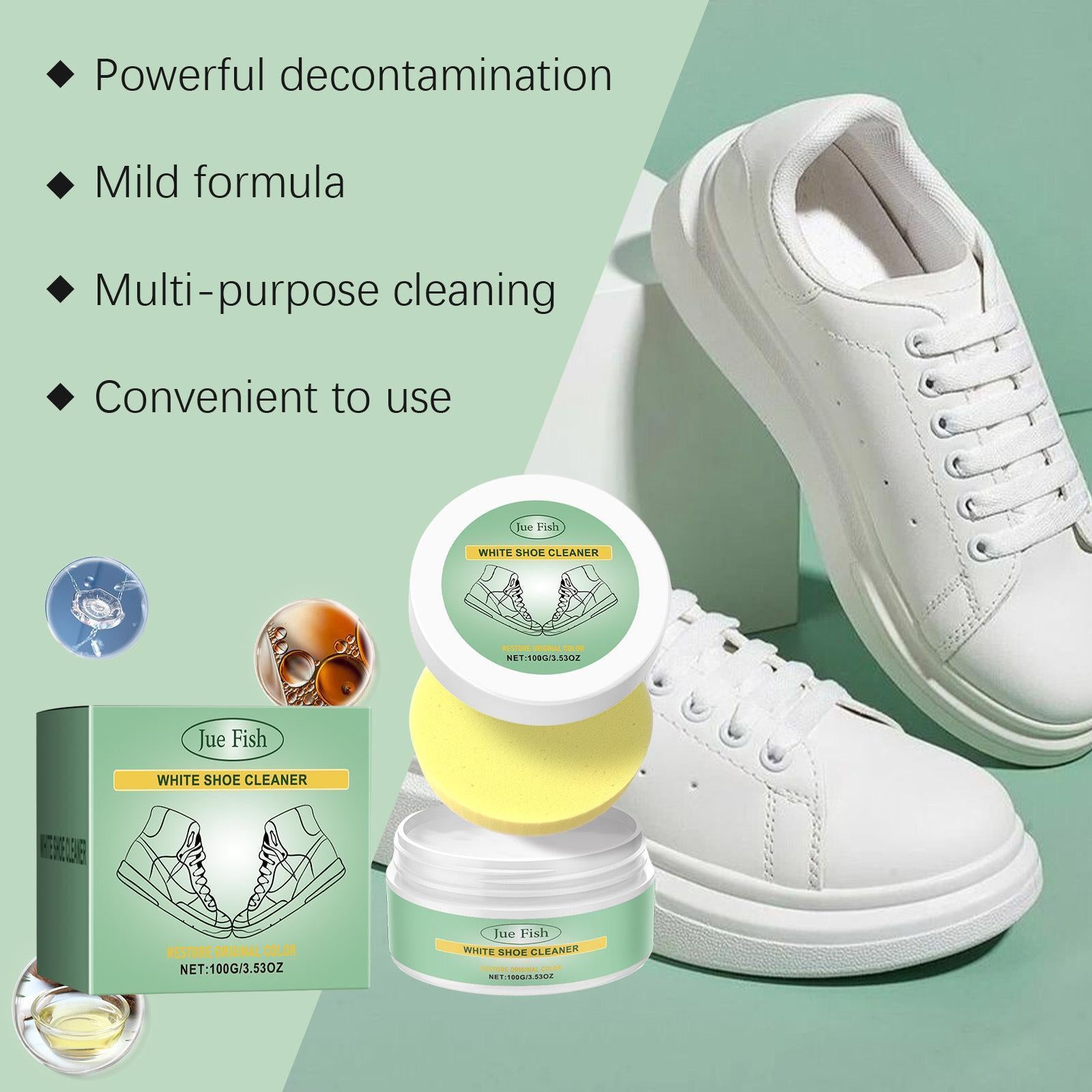 Leather & Sneaker Cleaning Paste – Effortless White Shoe Cleaner!
