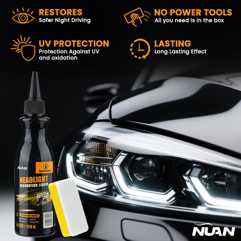 NUAN Headlight Restoration Wax - Crystal Clear Finish-pm（50% off at checkout！）