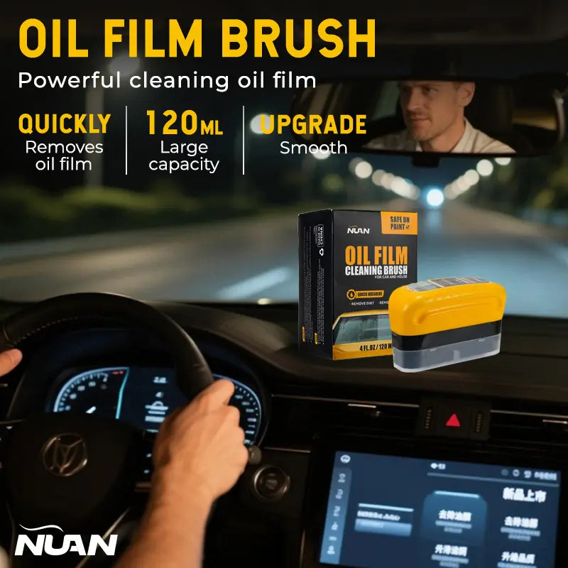 NUAN Windshield Cleaning Brush - Oil Film Remover-zz（50% off at checkout！）