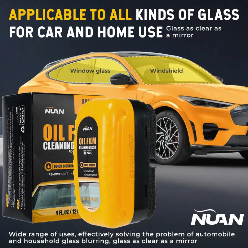 NUAN Windshield Cleaning Brush - Oil Film Remover-zz（50% off at checkout！）