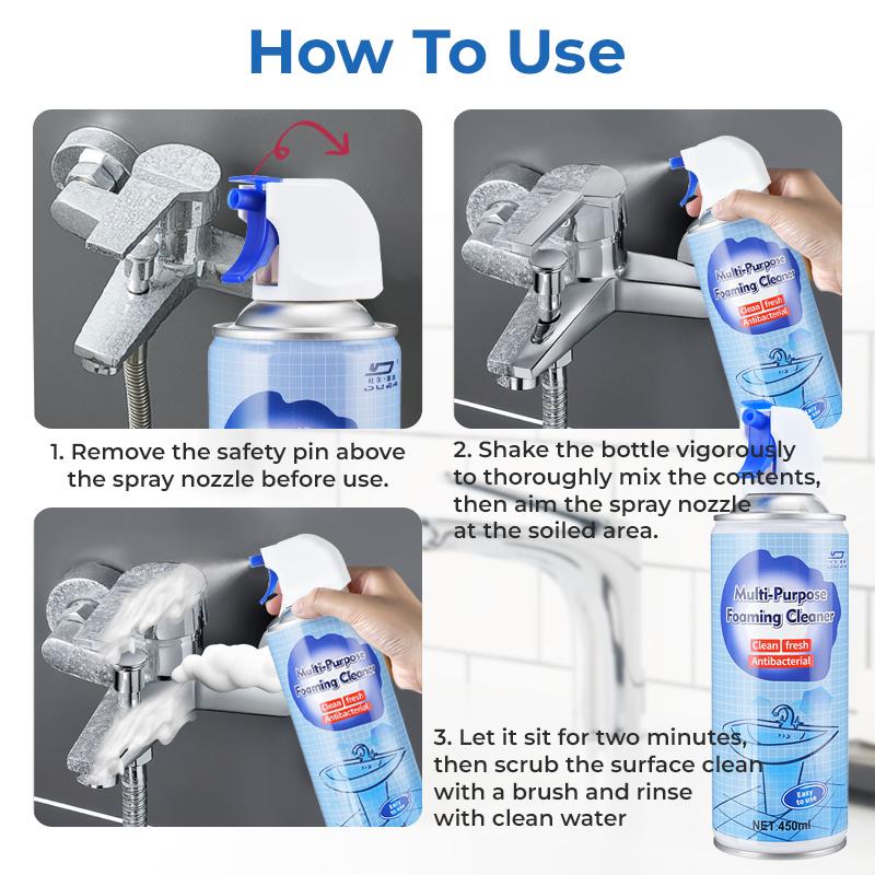 Christmas Double Discount! Multi-Purpose Foam Cleaner: 2-in-1 Clean + Antibacterial, More Efficient After Christmas Dinners