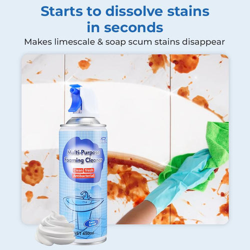 Christmas Double Discount! Multi-Purpose Foam Cleaner: 2-in-1 Clean + Antibacterial, More Efficient After Christmas Dinners