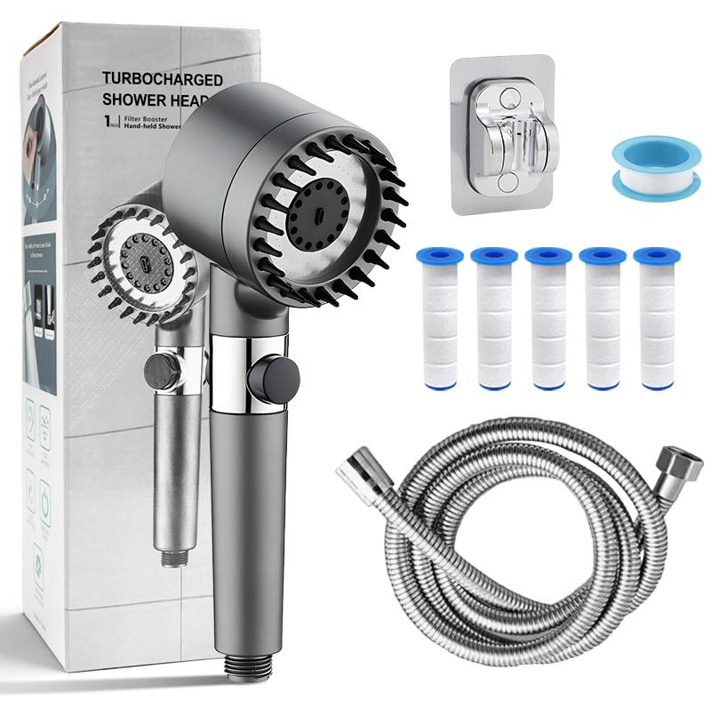 Filtered Shower Head with 3 Spray Modes & Relaxing Water Boost,