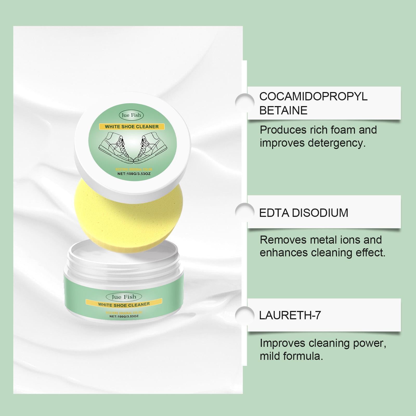 Leather & Sneaker Cleaning Paste – Effortless White Shoe Cleaner!