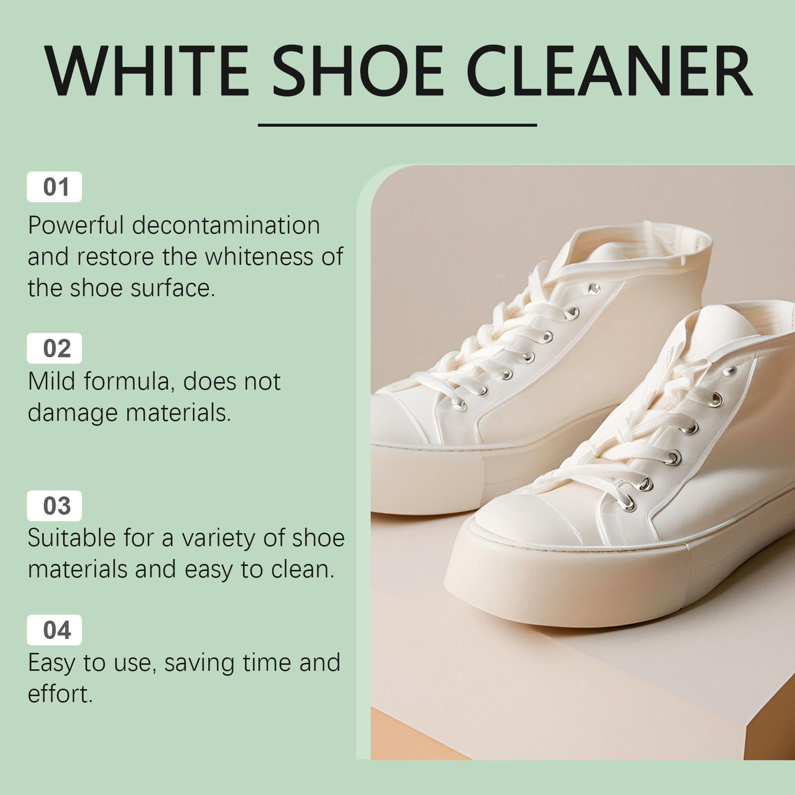 Leather & Sneaker Cleaning Paste – Effortless White Shoe Cleaner!